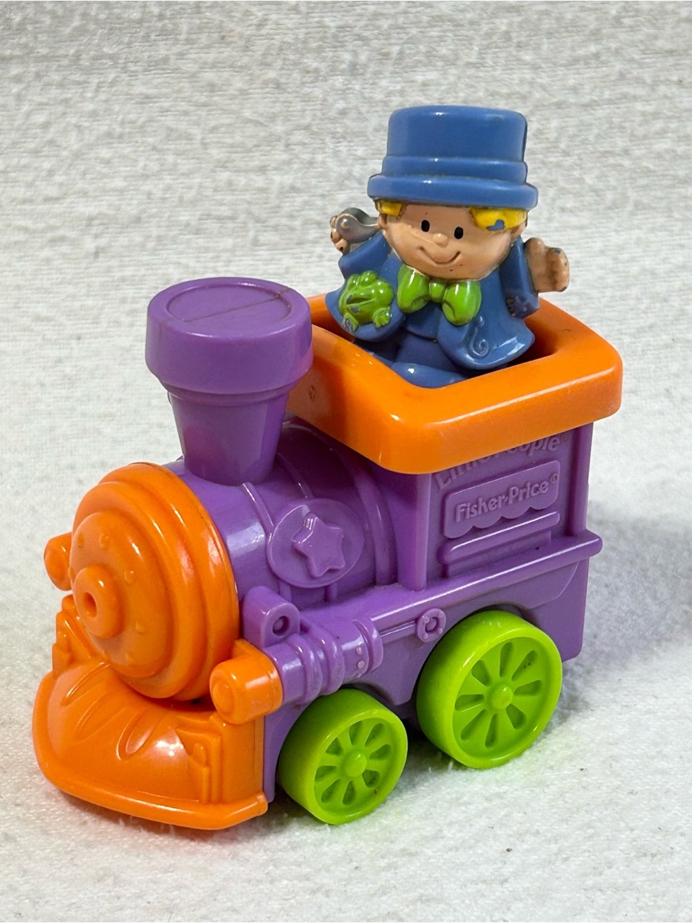 4/$20 MacDonalds Fisher Price Little People Eddie Train 2004 Happy Meal Toy